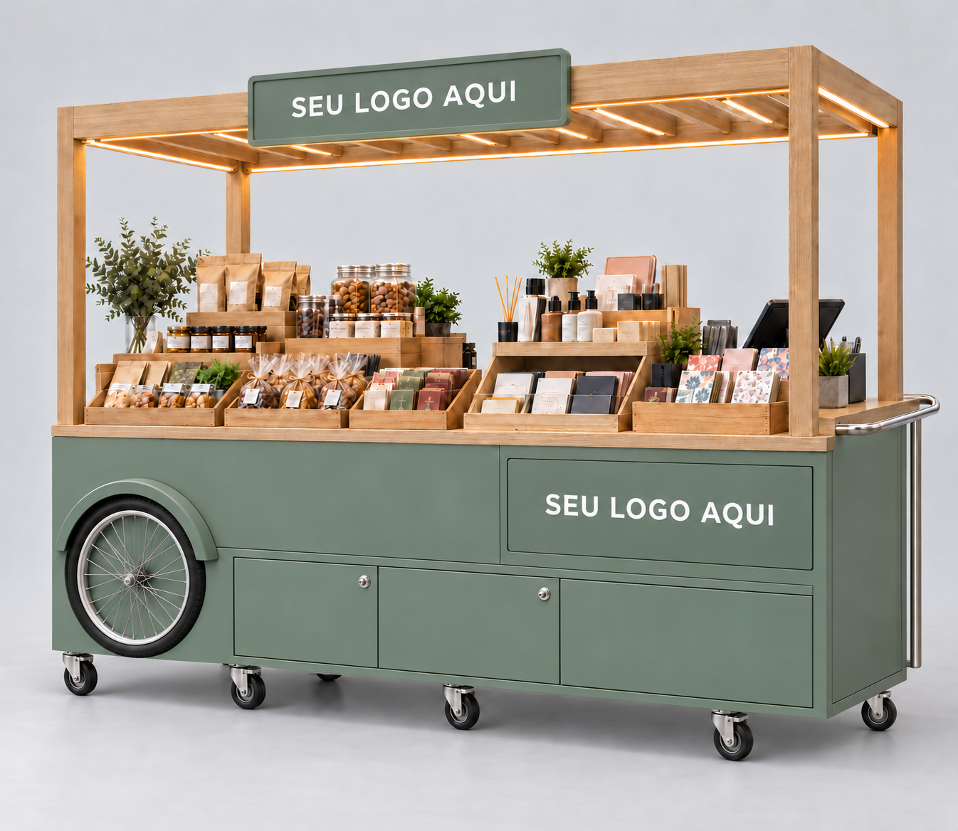 Carrinho comercial multiuso